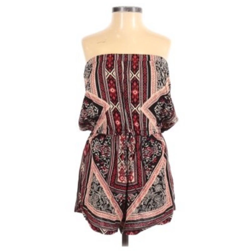 Angie boho strapless romper
